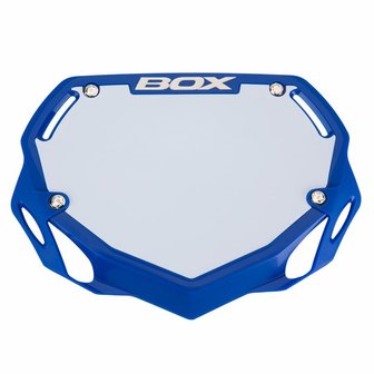 BMX nummerbord blauw BOX