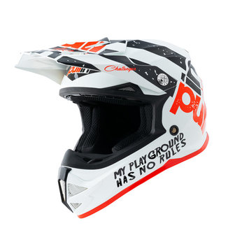 Trash BMX Helmet Kid White Black Red 2021
