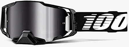 100% Armega Crossbril Black  Silver Flash mirror lens
