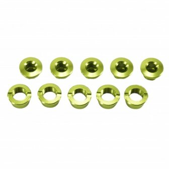 SD Alloy Chainring Bolts - 5,5mm - Lime
