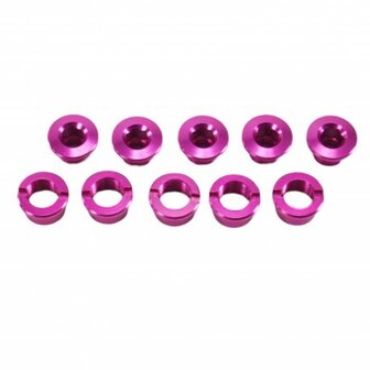 SD Alloy Chainring Bolts - 5,5mm - Pink