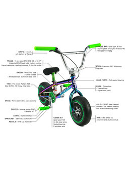 Wildcat Mini BMX Joker Green Disc