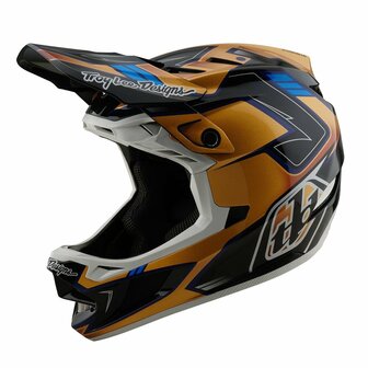 TROY LEE DESIGNS D4 Composite MIPS 2025 - Royalty Black / Gold