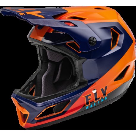 Fly BMX Fullface Helm Navy Orange €119 Shoponline