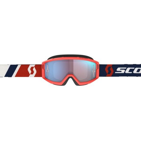 Goggle Primal Red/Blue Blue Chrome Works