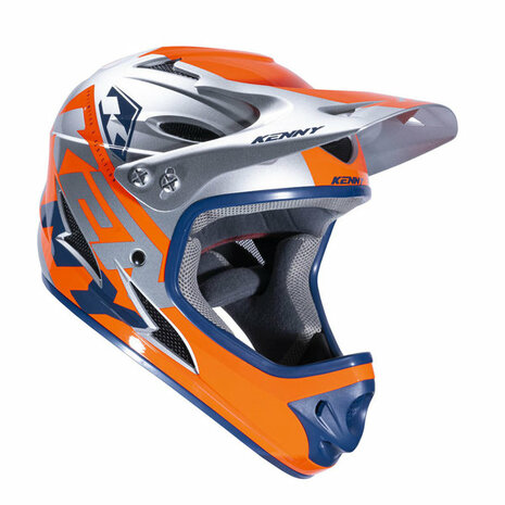 BMX Helm Graphic Downhill Orange 2023