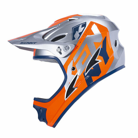 BMX Helm Graphic Downhill Orange 2023