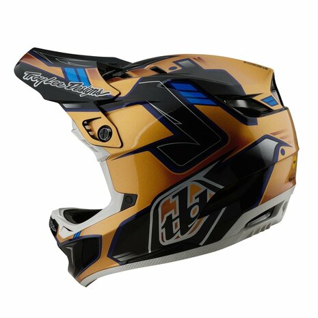 TROY LEE DESIGNS D4 Composite MIPS 2025 - Royalty Black / Gold