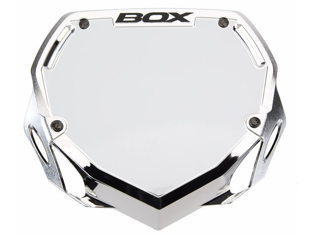 BMX Nummerbord BOX Silver