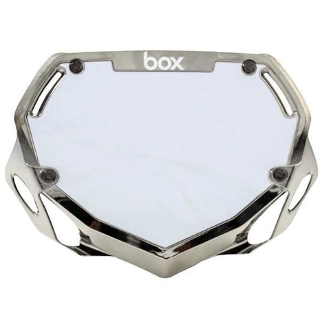 BMX Nummerbord BOX Silver