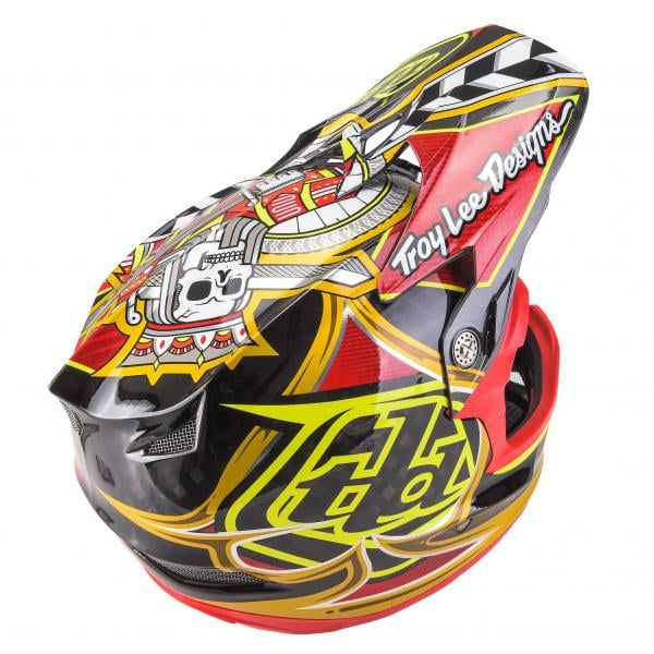 hulp in de huishouding Mathis vork Troy Lee Designs Carbon helm Red slechts €399 - BMX Shoponline