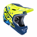 BMX Helm Graphic Downhill Neon Yellow 