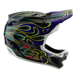 Fullface TLD Hellm 2025 D4 Carbon  TORCHED BLACK / PURPLE 